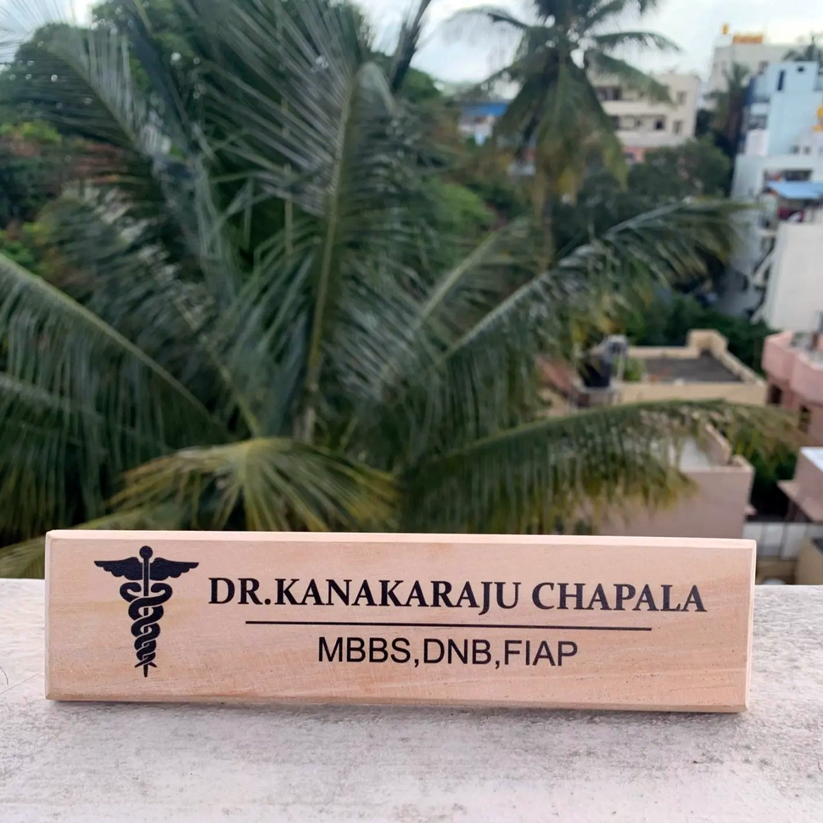 Personalized Table Top Name Plate Karavali Crafts