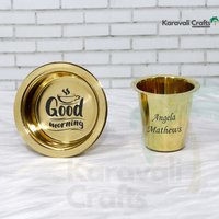 CUSTOMIZED FILTER COFFEE BRASS SET (100% Made in India)
