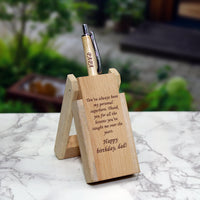 Personalized Wooden Pen Stand