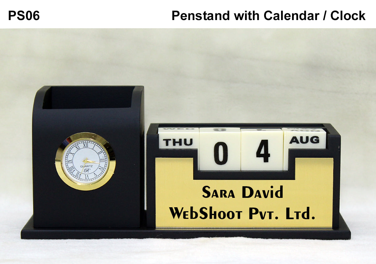 Personalized Pen Stand - with Calendar