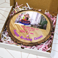 Personalized Wooden Photo Slice