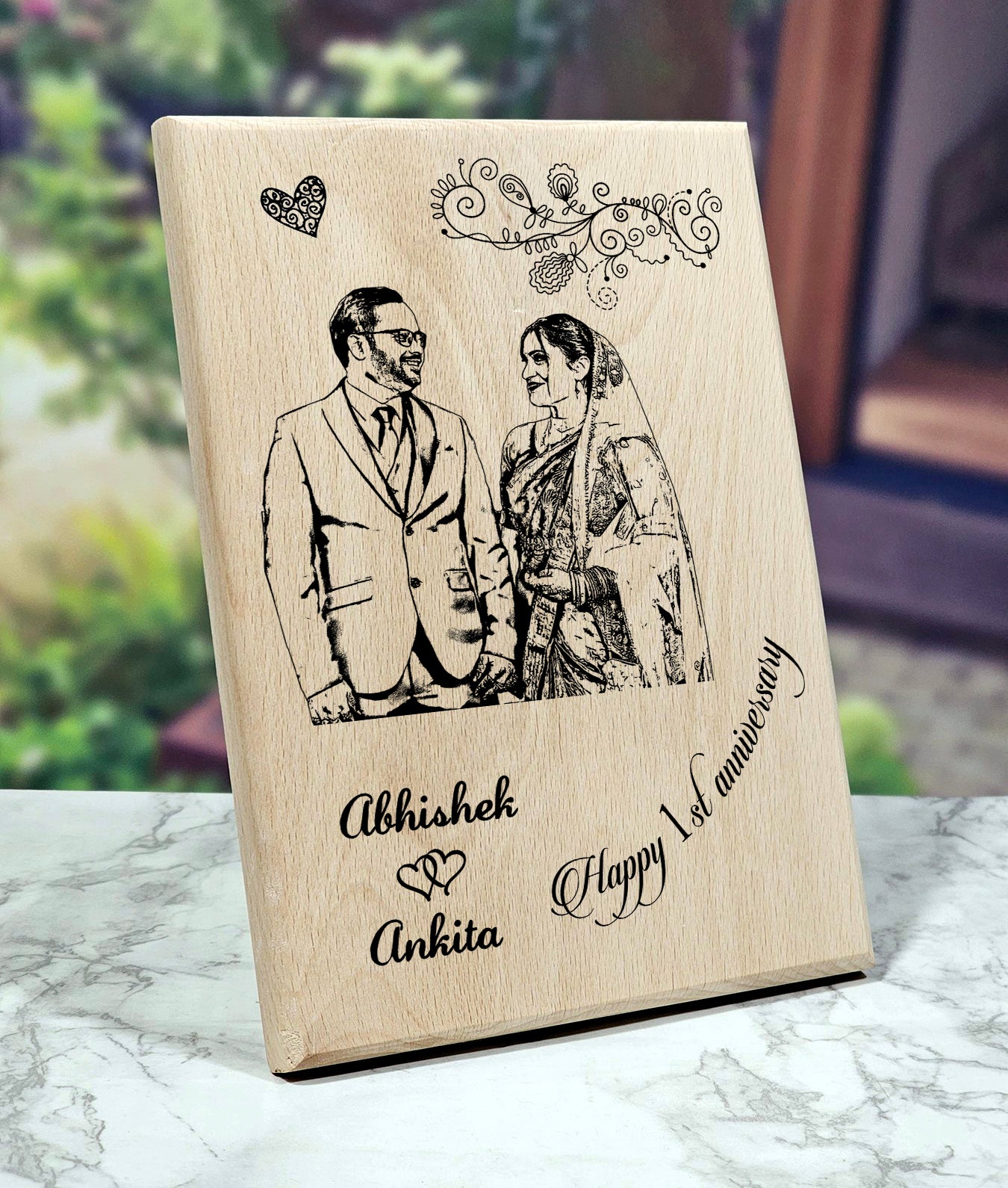 Personalized Multicolor Wooden Plank
