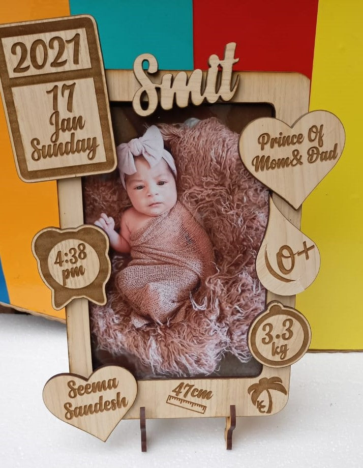 CUSTOMIZED BABY FRAME - KC EXCLUSIVE